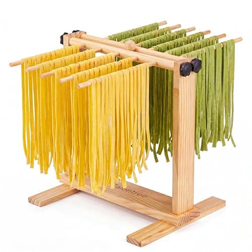 Hopfällbart pastatorkställ, nudeltorkställ, pastahängare