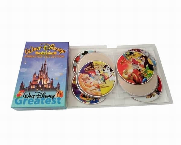 Disney animerede filmsamling (12 DVD'er) med engelsk lyd og undertekster