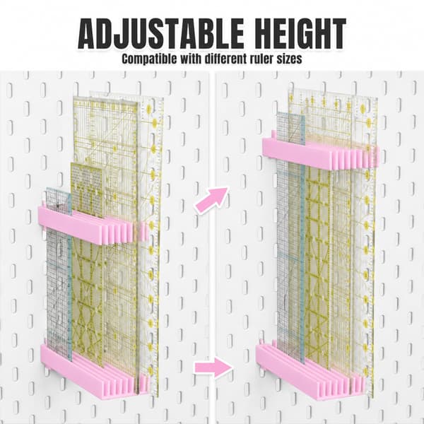 Pegboard sylinealholder, lyserød for SKADIS Pink
