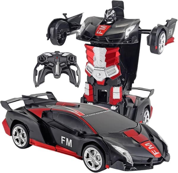 Leluauto 2.4G kauko-ohjattava Transformers-robotti