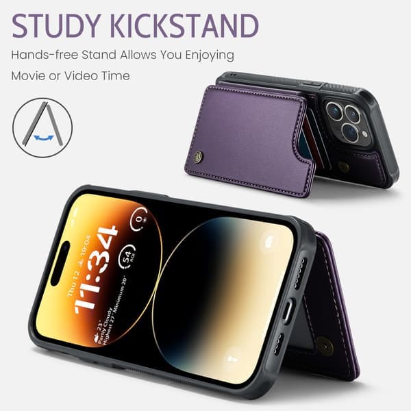 Kompatibel med iPhone 17Pro Max Plånboksfodral, Apple Baksida Läderfodral
