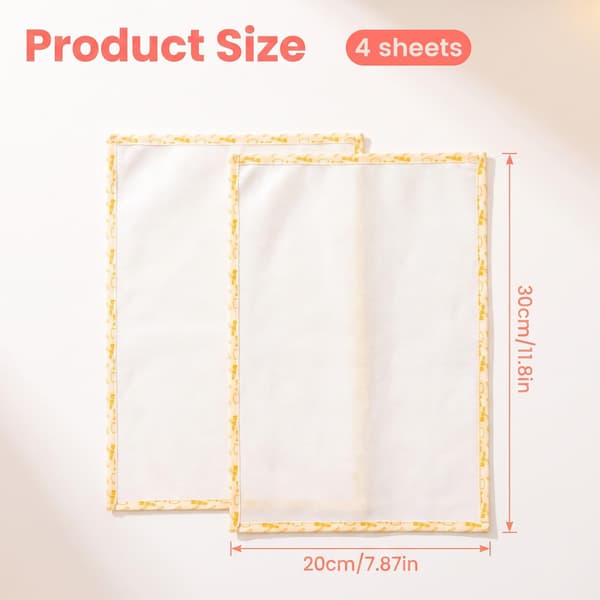 4 st pärlplattor strykpapper, 30 x 20 cm plaststrykpapper