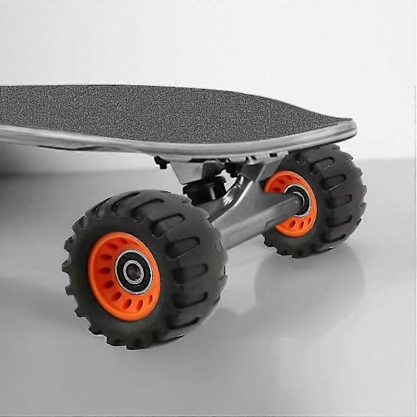 Terränglongboardhjul med kullager, set om 4 för terrängskateboards