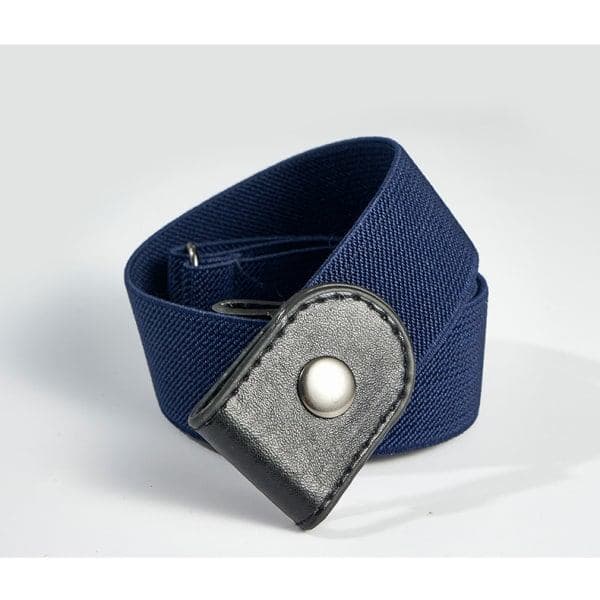 Midjebälte Spännefritt Justerbart Bälte Unisex Elastiska Bälten - Julklapp Svart
