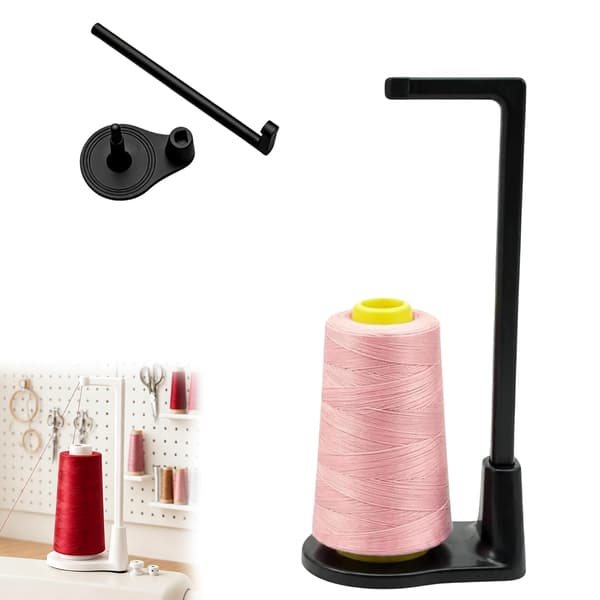 Trådsnelleholder med stor kapasitet, universell sytrådholder Black