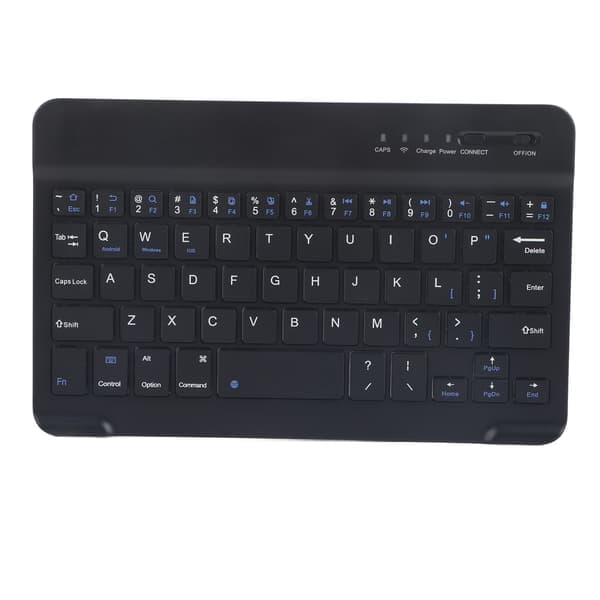 Smal och lätt trådlöst Bluetooth-tangentbord för Android IOS WIN Svart