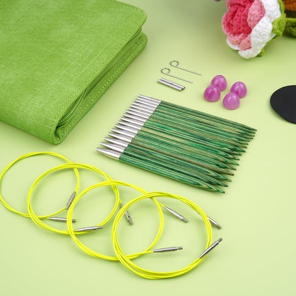 Hobekoee utbytbara rundstickor set Green