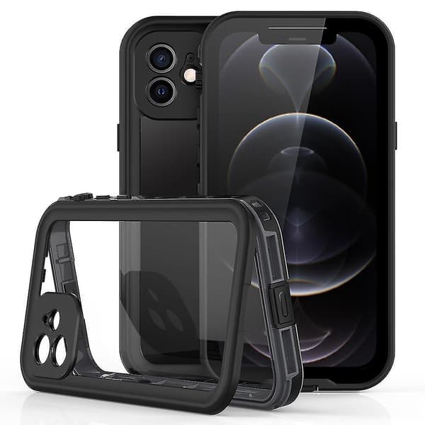 REDPEPPER Dot+ -sarjan läpinäkyvä IP68-vedenpitävä PC+TPU-kotelo iPhone 12:lle