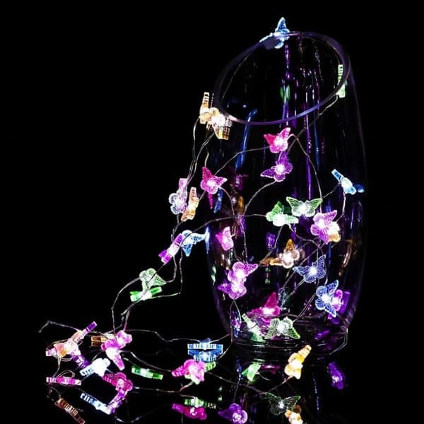 Perhosvalosarja, 2 M 20 LED Perhosvalosarja, sisä- ja ulkokäyttöön