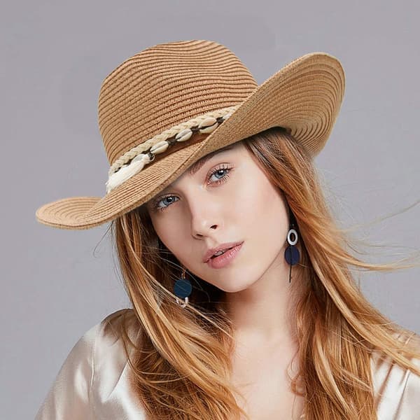 Cowboyhat, stråhat, kvinders sol sommer strand vestlig Panama