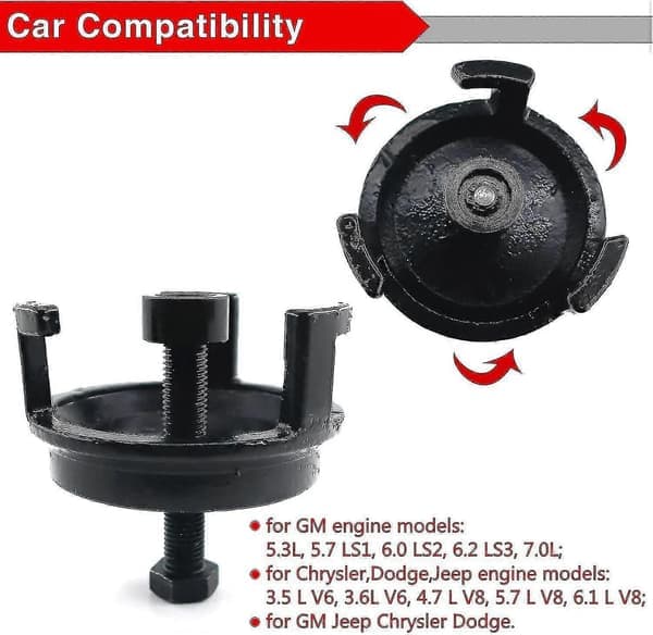 25264 Gm Harmonic Balancer Puller, Ls Crankshaft Pulley Puller, Replacement Engine Quickly Removes Harmon