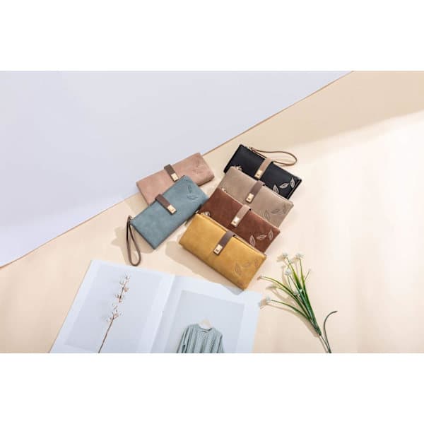Damplånbok Stor Lång Vikbar Clutch