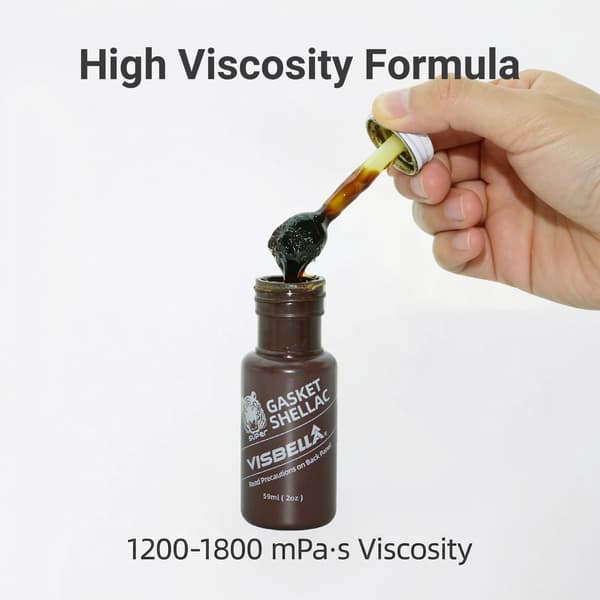 Visbella Packning Shellac Compound Topplockspackning Tätningsmedel Flytande Packningstillverkare 2oz.