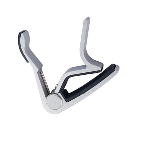Gitar Capo i Aluminiumslegering for Akustiske Gitarer Sølv Sølv