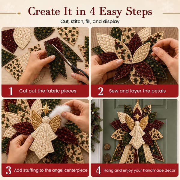 Daily Partner Quilted julehenger DIY sykit (B1) B1