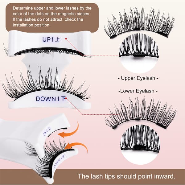 Magnetisk ögonfransset modell 6