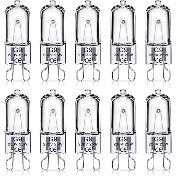 G9 Halogenlampor 25W, 230V, 10-pack 25W