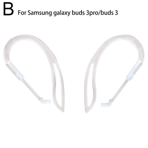 Velegnet til Samsung buds3 pro anti-tabt ørekrog tilbehørsclips Hot R6 sort 2 stk. black 2pcs