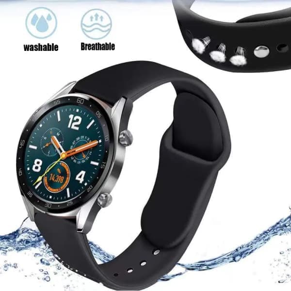 18mm 20mm 22mm Nylonrem til Garmin Vivoactive 3 4 4s Urrem Venu 2 2s SQ Forerunner 645 Rem Nylon Sort 18MM