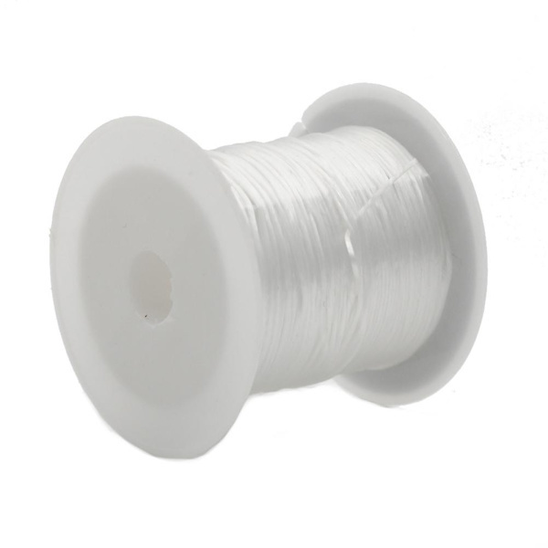 1 rulle 10m stark elastisk tråd pärlor DIY