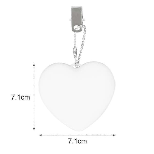 Håndtaskelampe Pung Glød Hjerte Lys Dual Mode Design Kompakt Størrelse Bærbar Automatisk Sensor Touch, D D