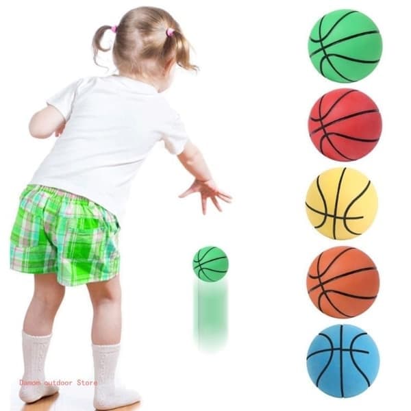 Liten basketboll, minigummibasketboll, blå Blue