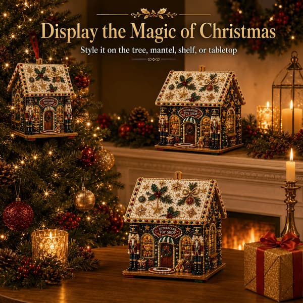 POETRYDRAW DIY Træ Julehus Diamantmaleri Sæt til Voksne-B04 Snowman