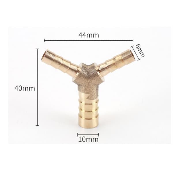 Reduserende T-slangekobling, 10mm X 8mm 10mm x 8mm x 8mm