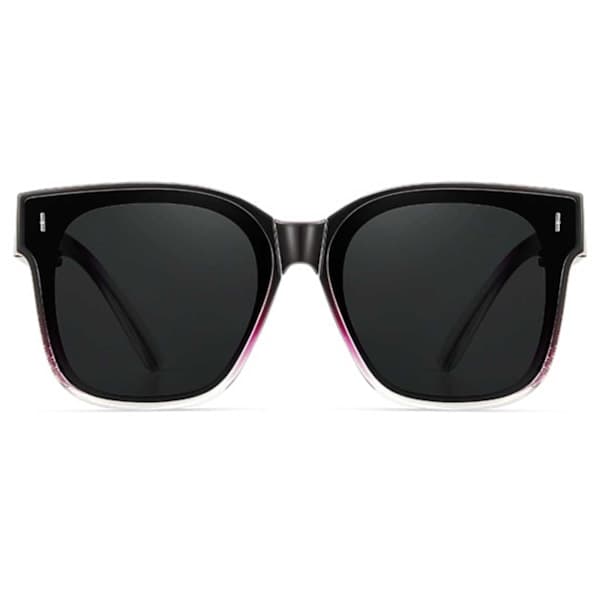 Sammenfoldelige solbriller over briller UV-beskyttelse passer over briller Sort Pink