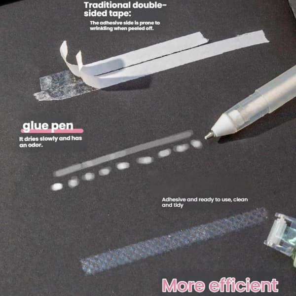 Gradient Pen Formet Prik Limstift, Klar Solid Limpen til Børn DIY Håndværk, Skoleelev Håndlavet Klæbemiddel, Flere Pakkemuligheder