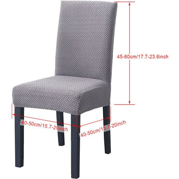 4 st moderna elastiska stretchstolsöverdrag stickad jacquard