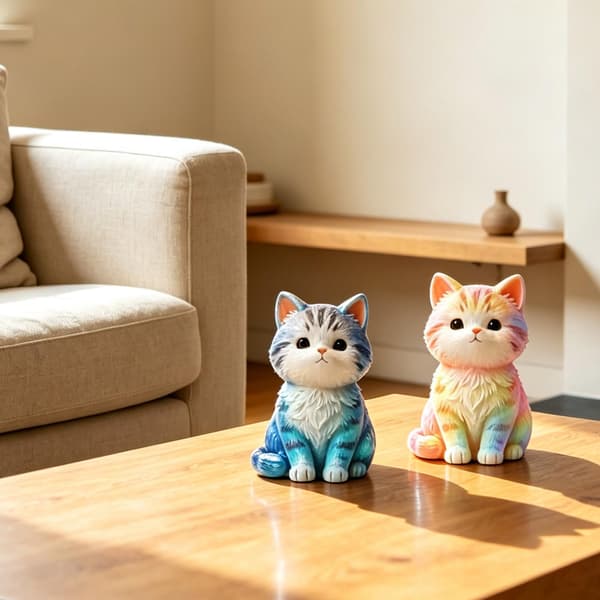 3D Kat Silikoneform, Sød Kat Epoxyharpiksform til Betonstøbning Cat