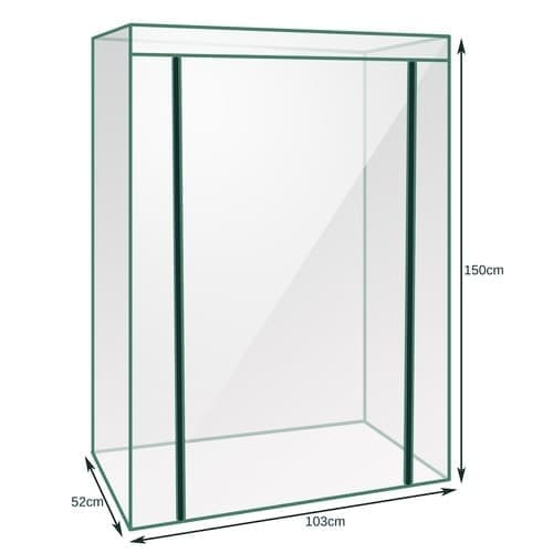Minidrivhus - 5 Hylder - 150x103x52 Cm