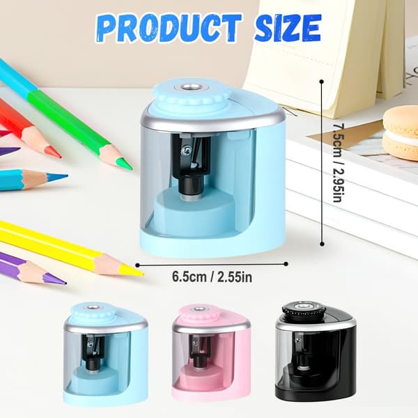 Elektrisk blyantspidser, 2026 Nye automatiske blyantspidsere Blue