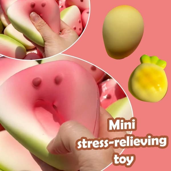 1 - 5 st Vattenmelon Taba Squishy, Långsam Återhämtning, Ångestlindrande Leksak 2ST 2PCS