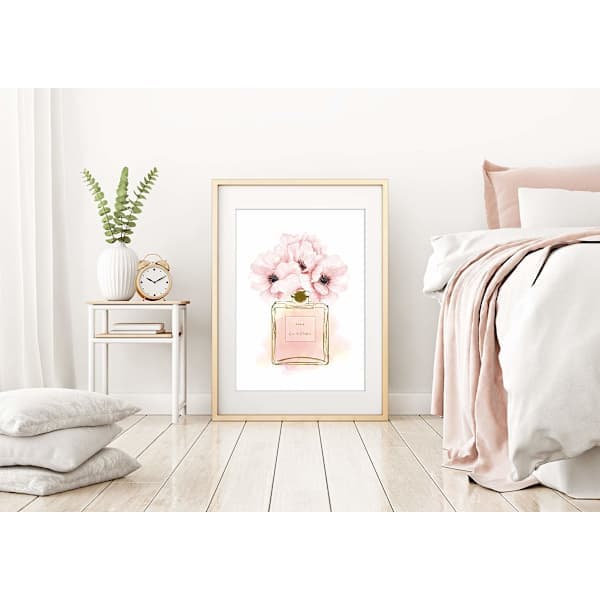 Väggkonst Affischset 6 st, A4 Vardagsrum Sovrum Väggdekor Tryck, Coco Rose Mönster Modern Heminredning (Ingen Ram)