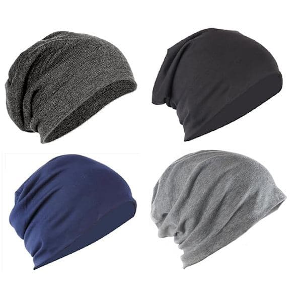 Unisex mössor med hög elasticitet utan ring (4-pack)