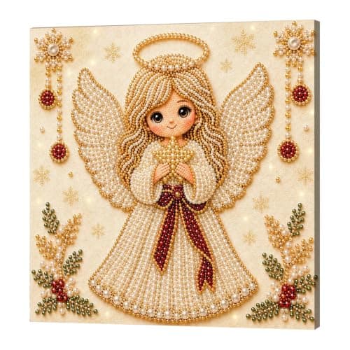 C'eitura Perlemalingssett Kardinalfugl 7.87 * 7.87in Innrammet DIY Kunst Cardinal