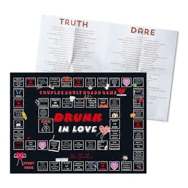 PARBRÆTSPIL for VOKSNE Date Night Spil Drikkespil, A A