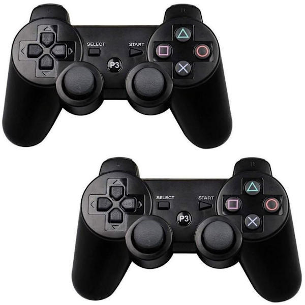 2 stk. PS3 trådløs controller sort