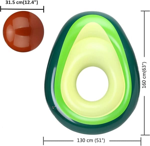 Oppustelig Avocado til Voksne, Oppusteligt Poollegetøj