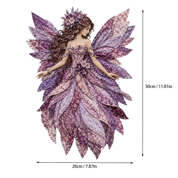 Wegodal Fairy Patchwork DIY, Morsomt Blomsterfe Patchwork Sysett Yellow