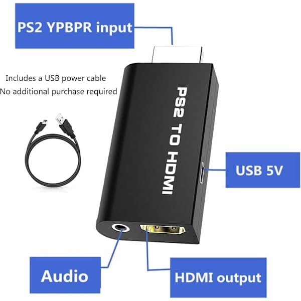 OBOSOE HDMI-adapter til PlayStation 2 / PS2