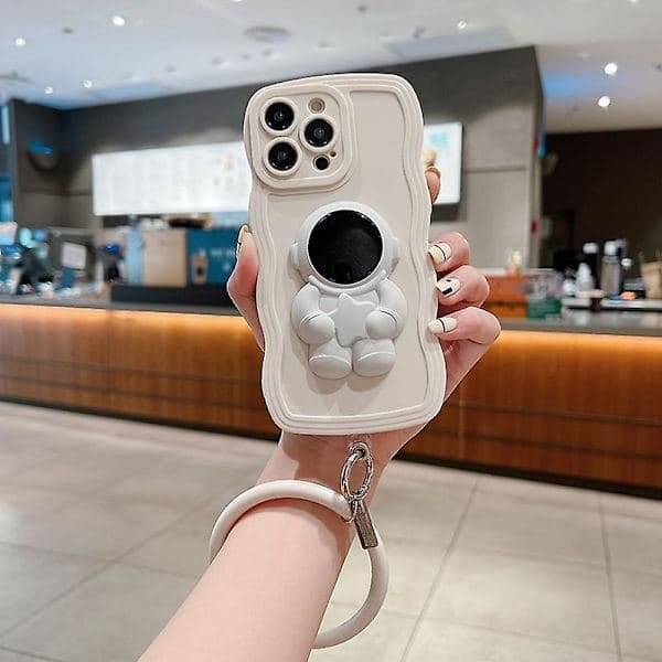 3D Astronaut Silikonecover til iPhone 14 Pro Max