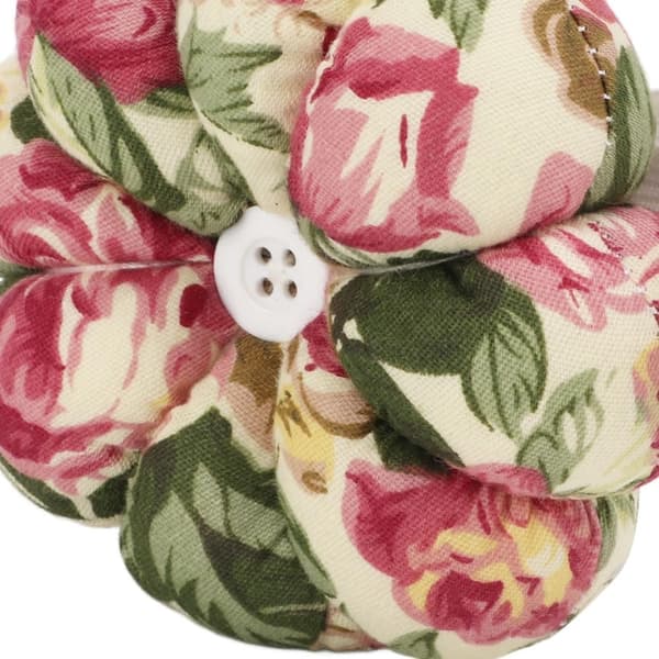 Anu Limen Gresskar Håndleddsnålepute, Stoffnålepute med Elastisk Stropp for Sying (Retro Blomster) Retro Flowers
