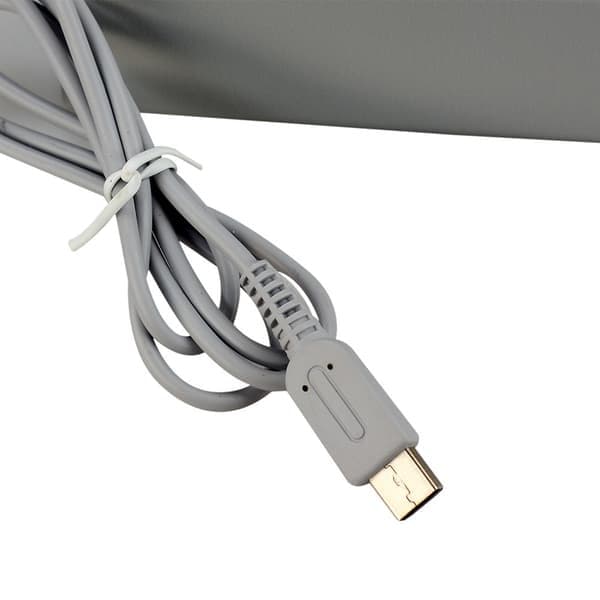Wii U strömadapter kompatibel med handkontroll svart, svart