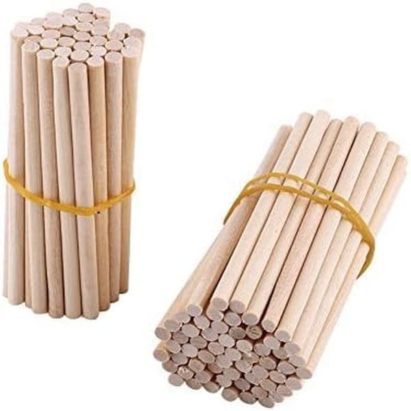 100 stk runde treplugger for klubber 80 mm runde treplugger for DIY trearbeid modellbygging hagepynt