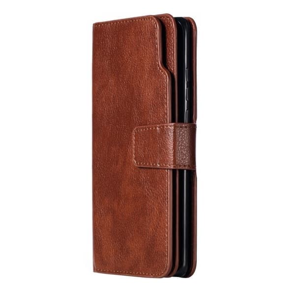 Huawei P30 Pro, Plånboksfodral med 9 kortfack, Brun, Brun