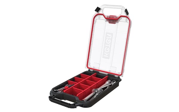 Keter Stack N' Roll 2-pak Halv Organizer Opbevaringsboks Half Organizer Black/Red