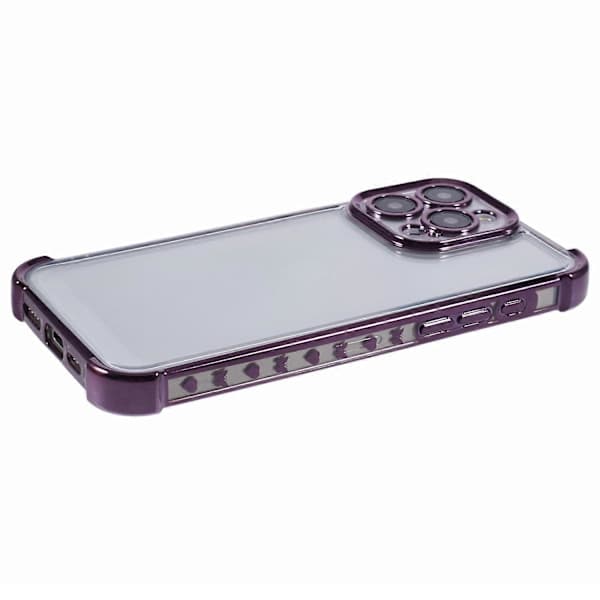 Etui til iPhone 15 Pro Max Transparent TPU Mobil Etui Sødt Sidehjerte